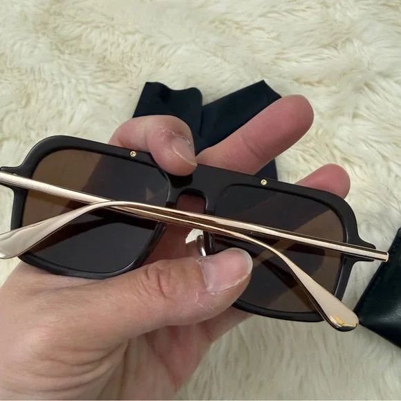 PAST MIDNIGHT The Retro Brown SUNGLASSES BRAND NEW - Picture 6 of 8